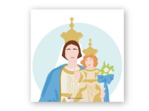 Poster Madonna della Camera - illustrazione Cipriano maria Vita